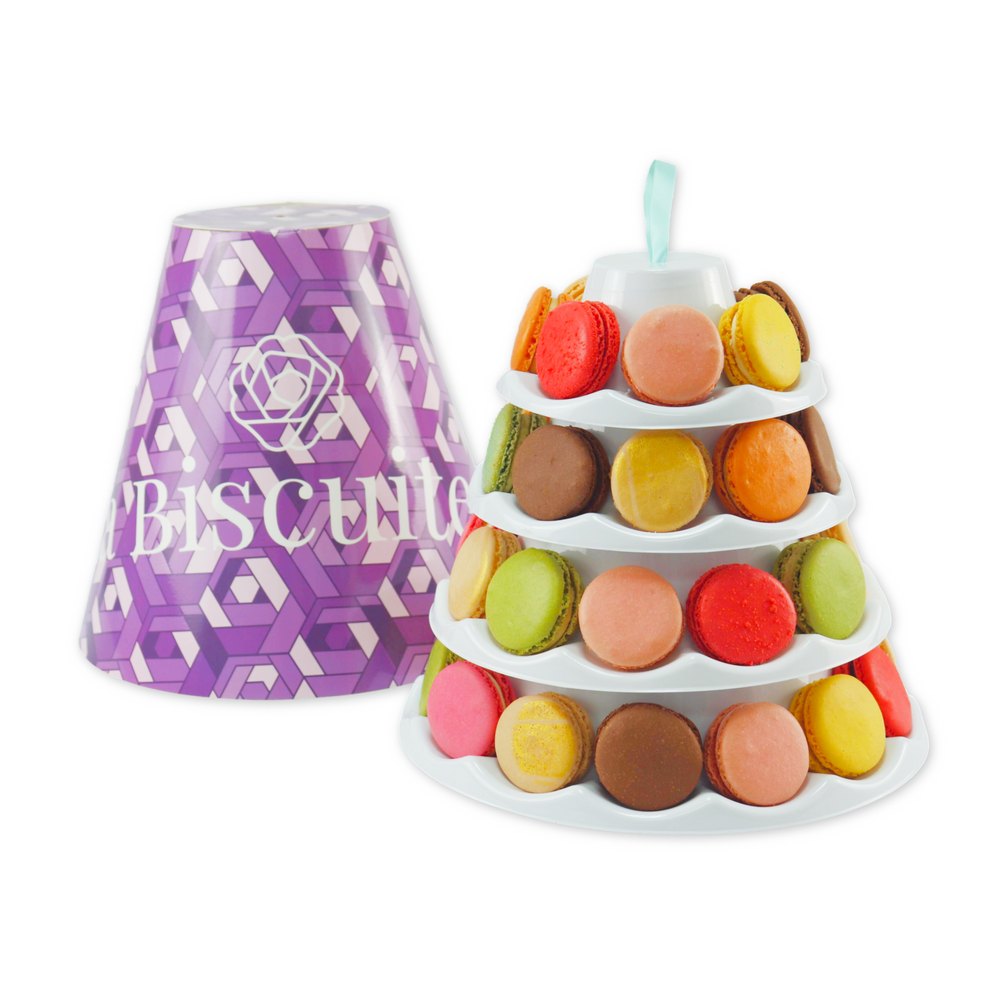 The 40 macarons tower