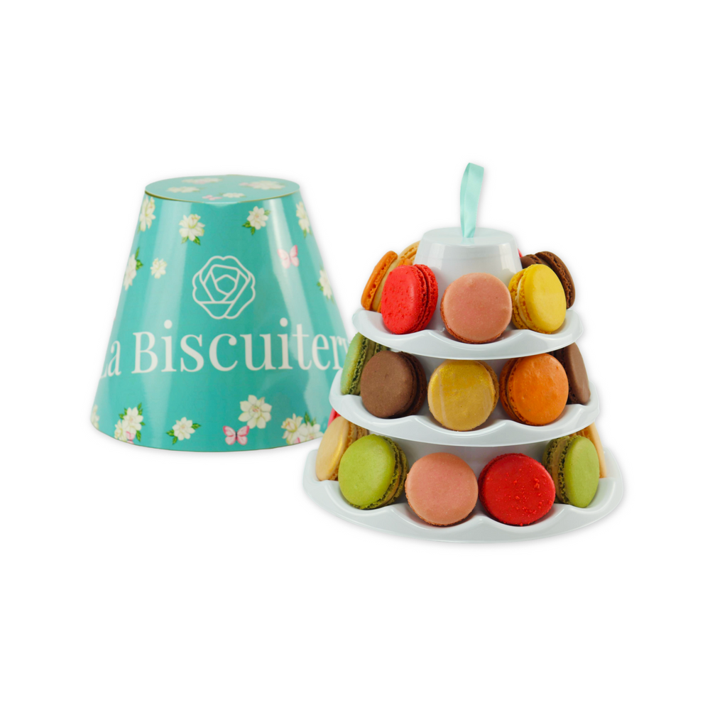 The 27 macarons tower